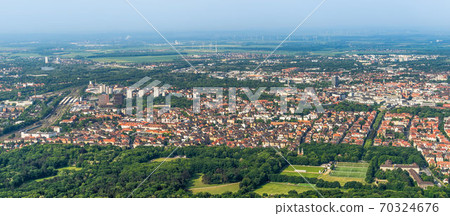Aerial view of the southern edge of the city Aerial view of the southern edge of the city 70324676