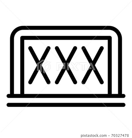 Empty soccer gate icon, outline style Empty soccer gate icon, outline style 70327478