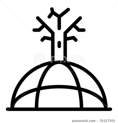 Global drought icon, outline style Global drought icon, outline style 70327505