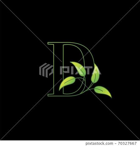 Green Nature Leaf Letter D Initial Logo Icon Concept Monogram leaves with Letter Design Green Nature Leaf Letter D Initial Logo Icon Concept Monogram leaves with Letter Design 70327667