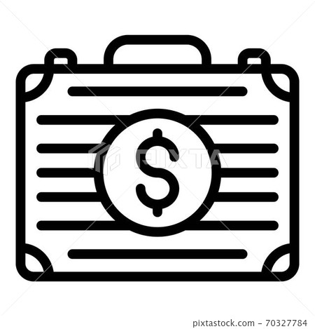 Money case icon, outline style - Stock Illustration [70327784] - PIXTA