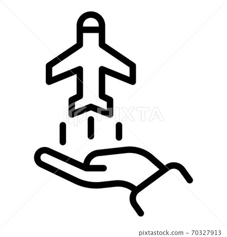 Avia fly protection icon, outline style 70327913