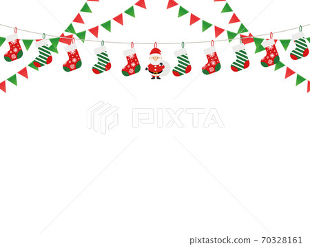 三角旗 聖誕節圖像 插圖素材 圖庫