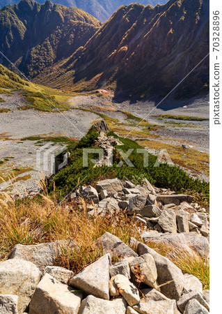 Oku Hotakadake mountain trail difficult Seitengrad Oku Hotakadake mountain trail difficult Seitengrad 70328896