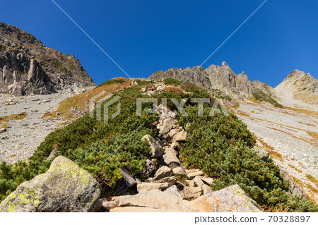 Oku Hotakadake mountain trail difficult Seitengrad Oku Hotakadake mountain trail difficult Seitengrad 70328897