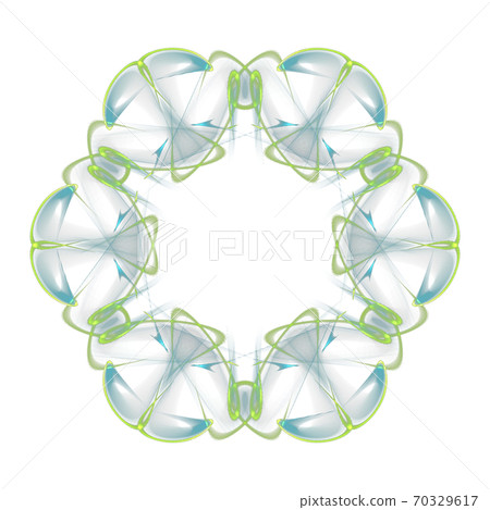 Beautiful hexagon (transparent PNG background) 2021010_003 70329617
