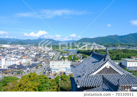 Fukuchiyama cityscape seen from Fukuchiyama castle 70330931