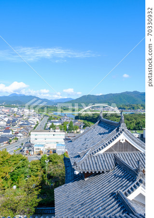 從福知山城眺望的福知山市街景 從福知山城眺望的福知山市街景 70330932