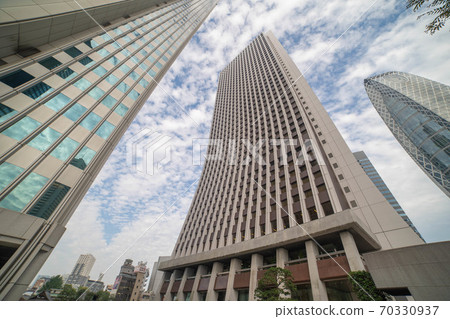 東京 新宿 建築物排列的城市風光 照片素材 圖片 圖庫