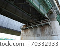 Underpass along the Tama River on the Tokaido Shinkansen and Yokosuka Line (Kawasaki side) 70332933