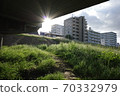 Underpass along the Tama River on the Tokaido Shinkansen and Yokosuka Line (Kawasaki side) 70332979
