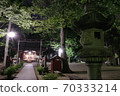 Hie Shrine at night in Nakahara Ward, Kawasaki City 70333214