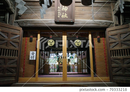 Hie Shrine at night in Nakahara Ward, Kawasaki City 70333218