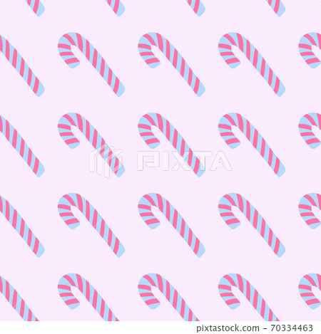 Simple blue and pink colored christmas lollipops seamless pattern. Light background. Holiday treats backdrop. Simple blue and pink colored christmas lollipops seamless pattern. Light background. Holiday treats backdrop. 70334463