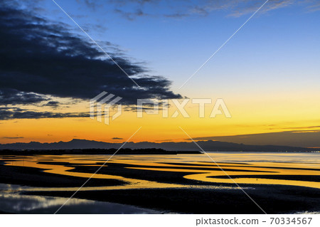 在Masutama海岸的日落 在Masutama海岸的日落 70334567