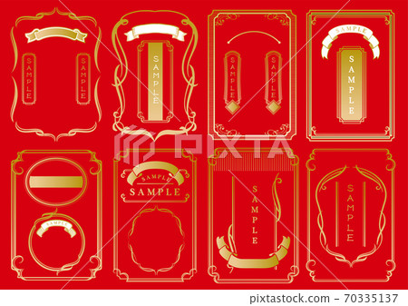 Decorative ruled frame set Decorative ruled frame set 70335137