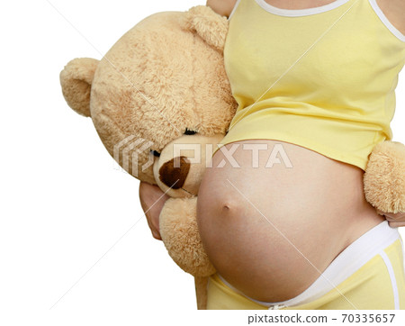 Pregnant woman and toys Pregnant woman and toys 70335657