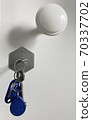 Bunch Key in keyhole Bunch Key in keyhole 70337702