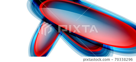 Circles and bubbles abstract background. Fluid liquid round shapes for web banner, app or poster Circles and bubbles abstract background. Fluid liquid round shapes for web banner, app or poster 70338296
