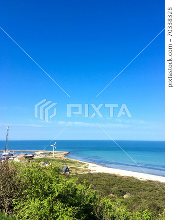 [Denmark] Landscape of remote island Anholt 70338328