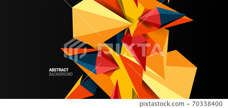 3d low poly abstract shape background vector illustration 3d low poly abstract shape background vector illustration 70338400