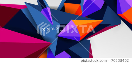 3d low poly abstract shape background vector illustration 3d low poly abstract shape background vector illustration 70338402