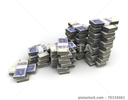 Stack of Pound - Stock Illustration [70338981] - PIXTA