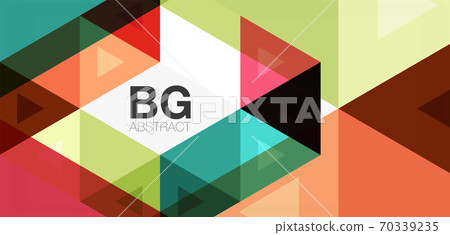Mosaic triangle pattern abstract background for cover, banner, flyer and poster and other template Mosaic triangle pattern abstract background for cover, banner, flyer and poster and other template 70339235