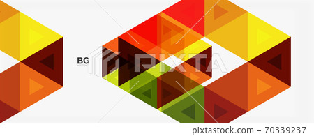 Mosaic triangle pattern abstract background for cover, banner, flyer and poster and other template Mosaic triangle pattern abstract background for cover, banner, flyer and poster and other template 70339237