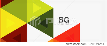 Mosaic triangle pattern abstract background for cover, banner, flyer and poster and other template Mosaic triangle pattern abstract background for cover, banner, flyer and poster and other template 70339241