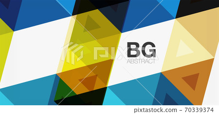 Mosaic triangle pattern abstract background for cover, banner, flyer and poster and other template Mosaic triangle pattern abstract background for cover, banner, flyer and poster and other template 70339374