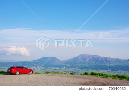 Drive image 從大觀峰看到的阿蘇五峰 70340083