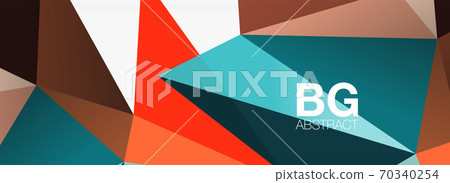3d mosaic abstract backgrounds, low poly shape geometric design 70340254