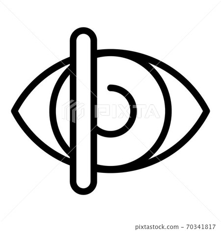 Eye medical control icon, outline style Eye medical control icon, outline style 70341817