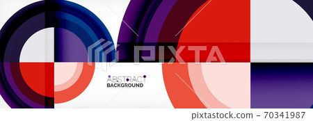 Round shapes, triangles and circles. Modern abstract background Round shapes, triangles and circles. Modern abstract background 70341987