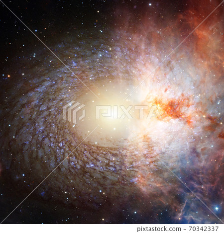Nebula and stars in cosmos space. Elements of this image furnished by NASA 70342337