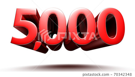 Numbers 5000. 70342348