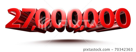 Numbers 27000000. Numbers 27000000. 70342363