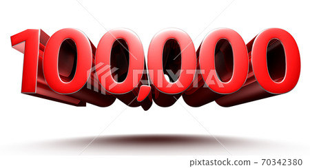 Numbers 100000. - Stock Illustration [70342380] - PIXTA