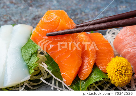 Salmon sashimi Salmon sashimi 70342526