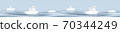 Seamless panorama with polar bears 70344249