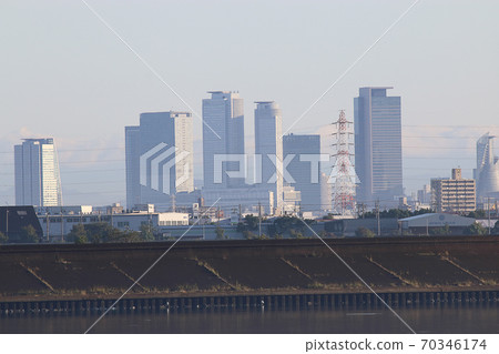 High-rise building group in front of Nagoya station 70346174