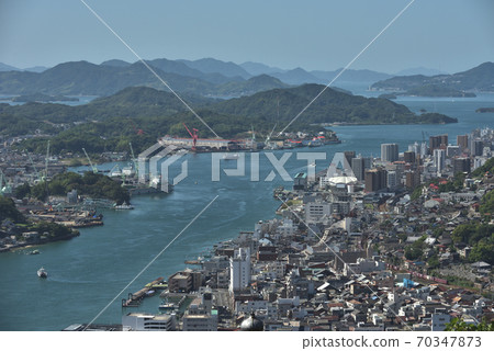 From the Jodojiyama Observatory on the streets of Onomichi City, Hiroshima Prefecture From the Jodojiyama Observatory on the streets of Onomichi City, Hiroshima Prefecture 70347873