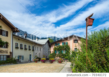 Buildings on the square Florianiplatz in Bad Reichenhall, Germany Buildings on the square Florianiplatz in Bad Reichenhall, Germany 70348172