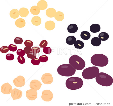 Beans illustration set 70349466