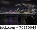 Night view of downtown Vancouver from Stanley Park 70350044
