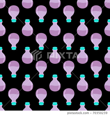 Seamless pattern with bottles of elixir 70350239