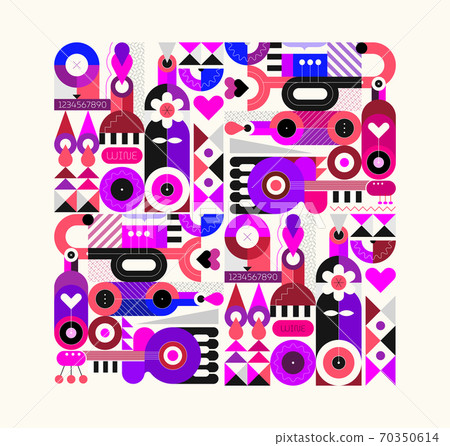 Abstract Art vector illustration 70350614