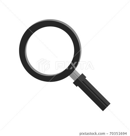 Search glass or zoom symbol, icon or sign 70351694