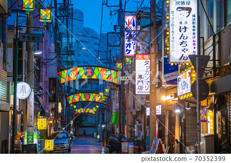 日本橫濱城市景觀，橫濱，Noge的酒吧（中央大街）等的視圖 70352399